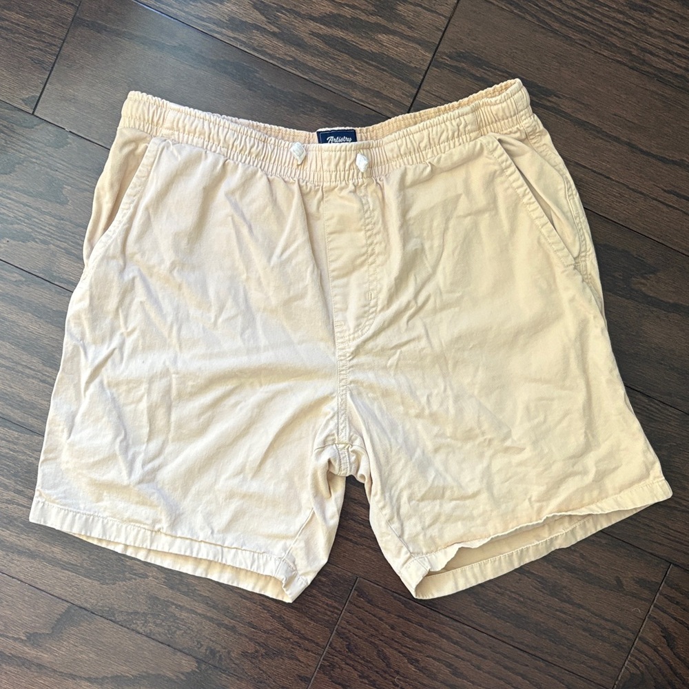 Classic Tan Flat Front Men's Shorts